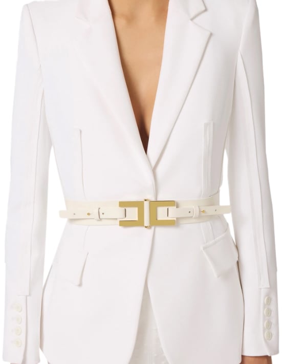Elisabetta Franchi Belts Ivory Wit