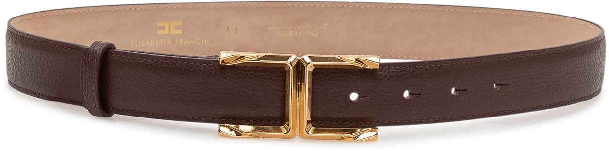 Elisabetta Franchi Cintura con Fibbia Logata Bruin