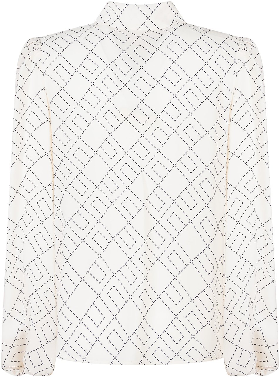 Elisabetta Franchi Kids Camicia Bianca con Logo Wit
