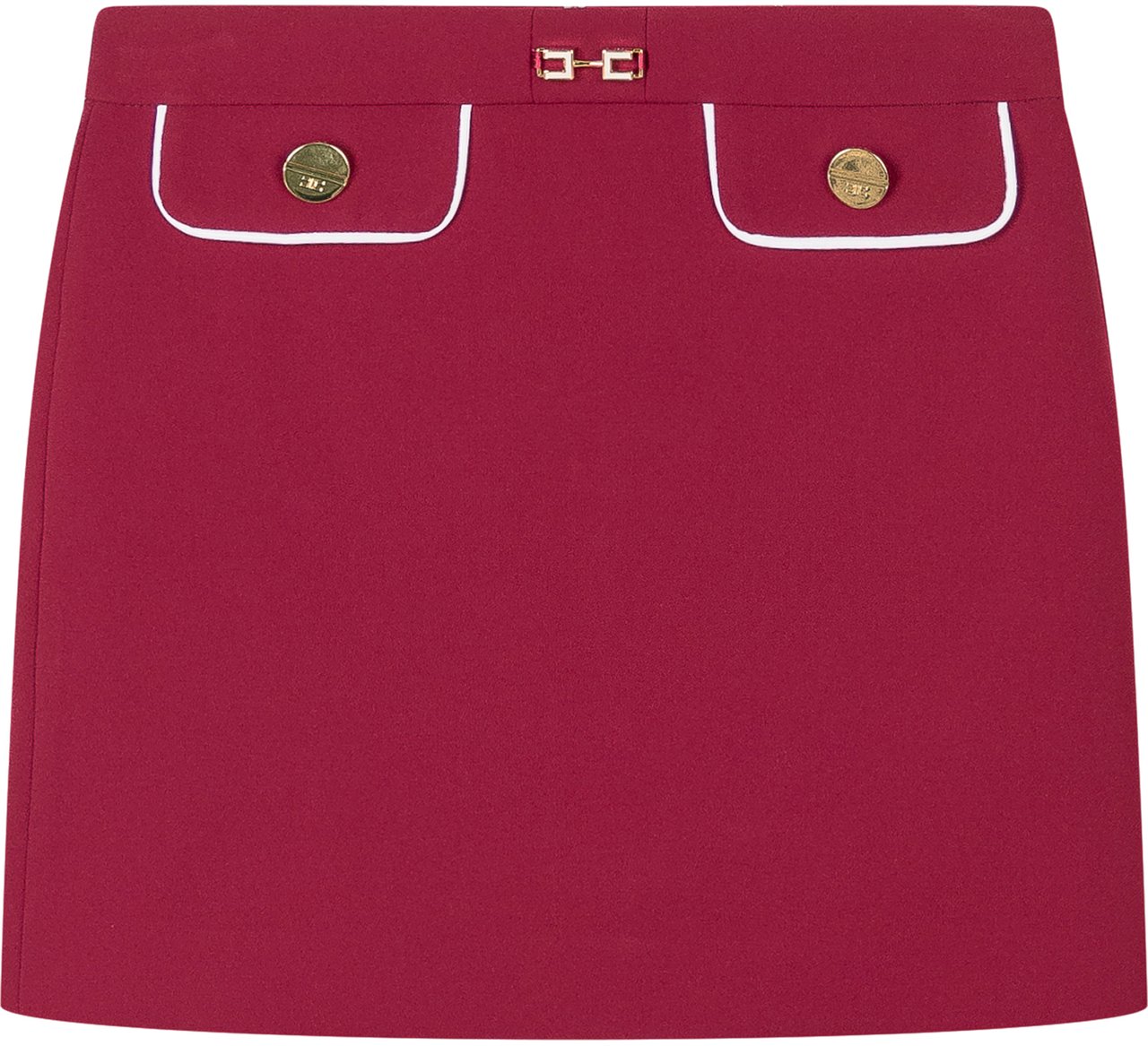 Elisabetta Franchi Elisabetta Franchi Kids Gonna con Dettagli Oro Rood