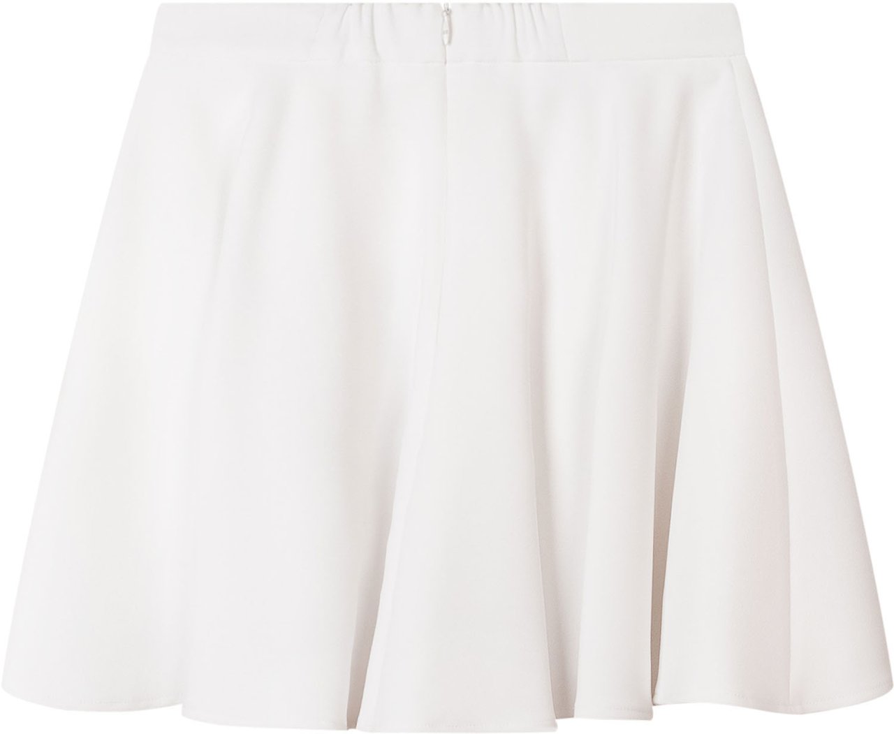 Elisabetta Franchi Gonna in Crepe con Tasche con Patta Wit