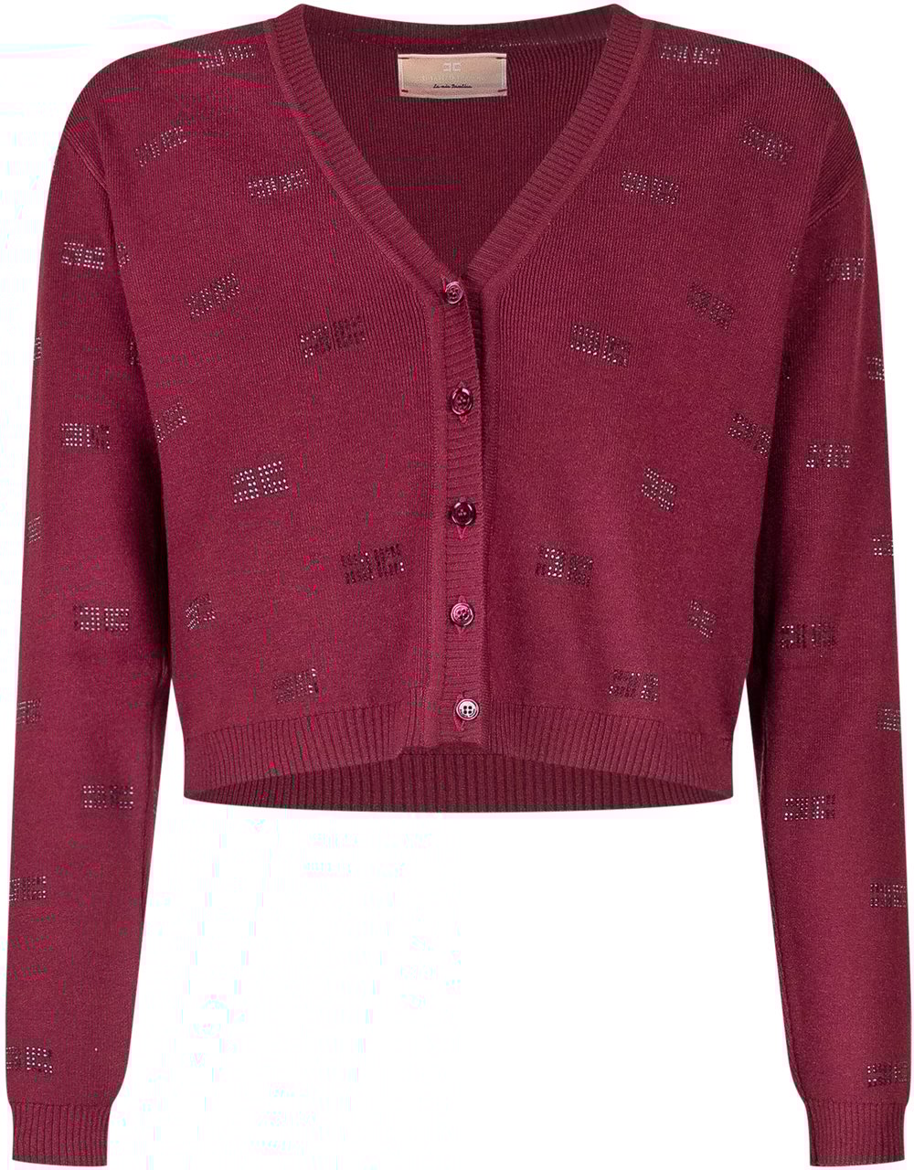 Elisabetta Franchi Elisabetta Franchi Kids Cardigan Bordeaux Rood