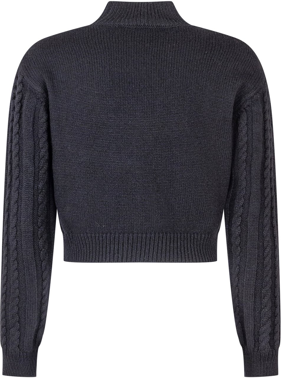 Elisabetta Franchi Elisabetta Franchi Kids Maglia a Treccia con Logo Zwart