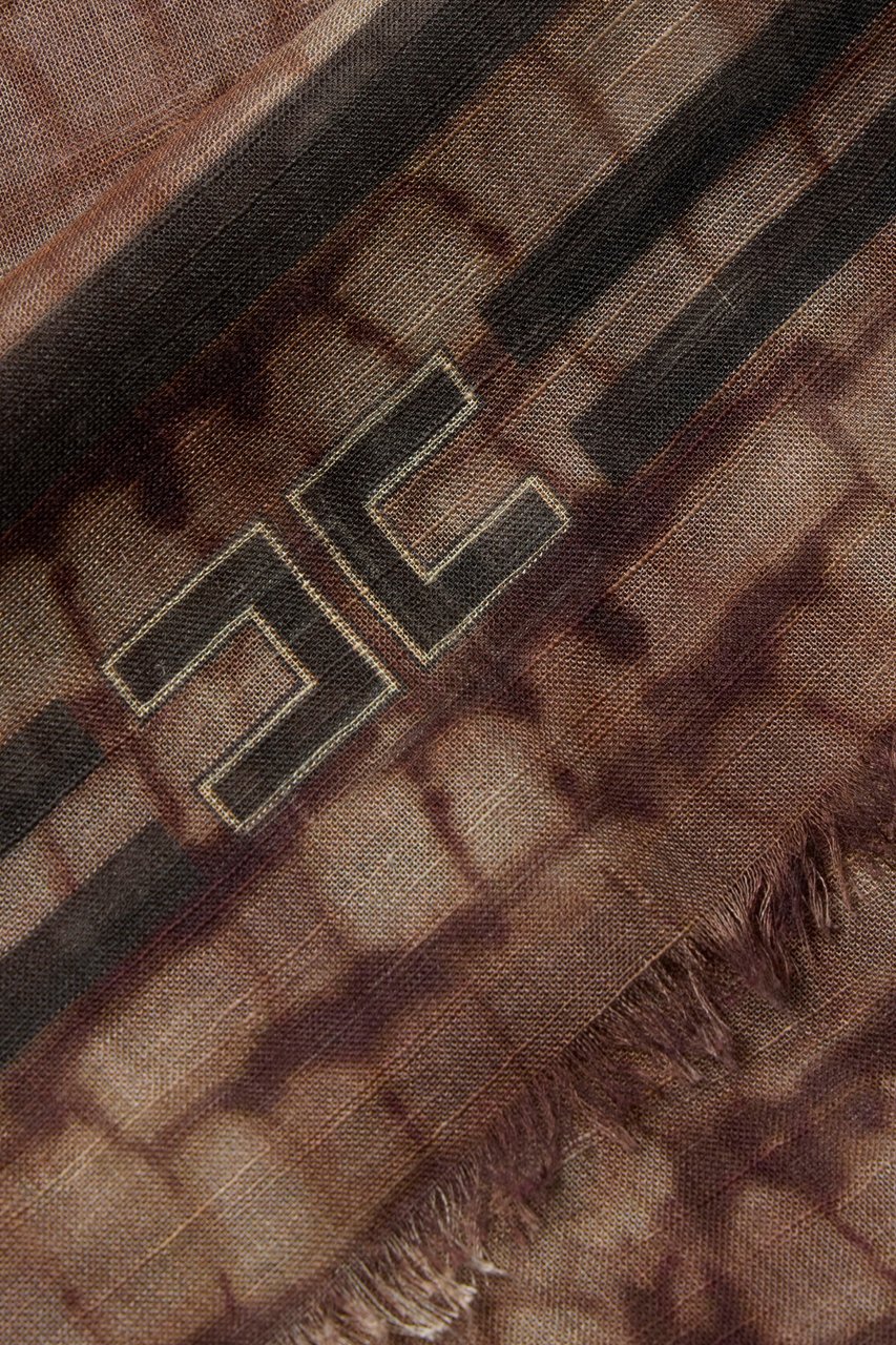 Elisabetta Franchi Scarfs Brown Bruin