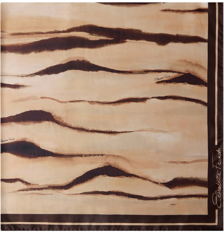 Elisabetta Franchi Scarfs Camel Beige