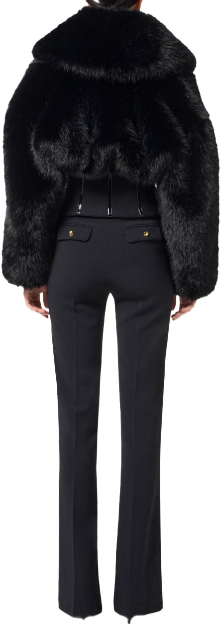 Elisabetta Franchi Jackets Black Zwart
