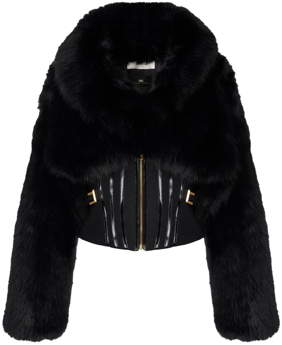 Elisabetta Franchi Jackets Black Zwart