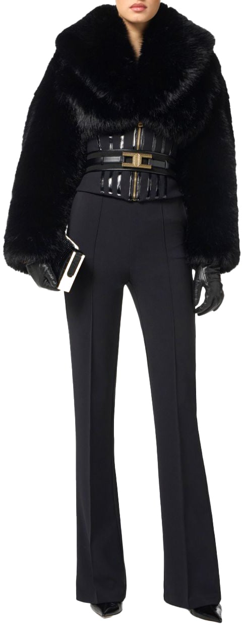 Elisabetta Franchi Jackets Black Zwart