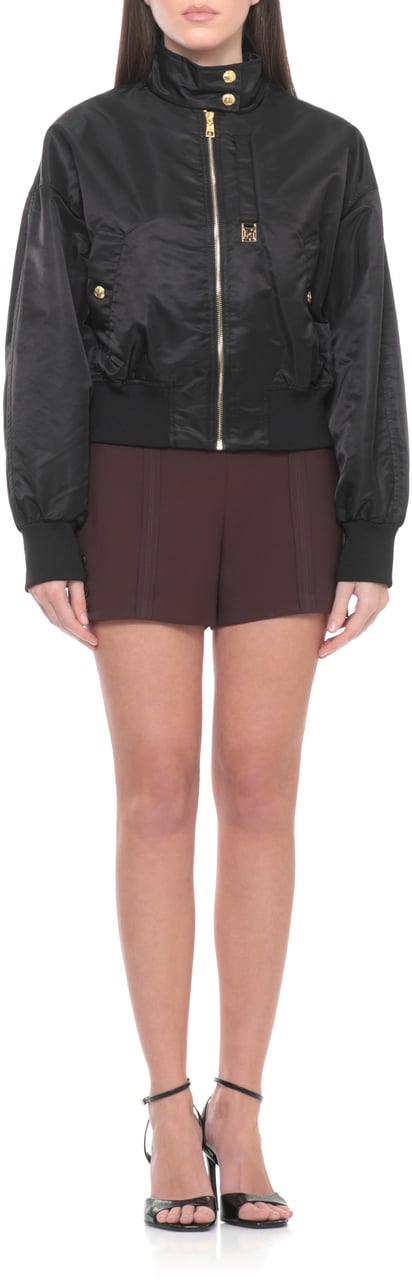 Elisabetta Franchi Coats Black Zwart