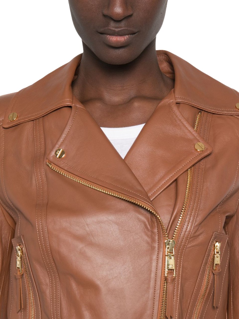 Elisabetta Franchi Jackets Brown Beige