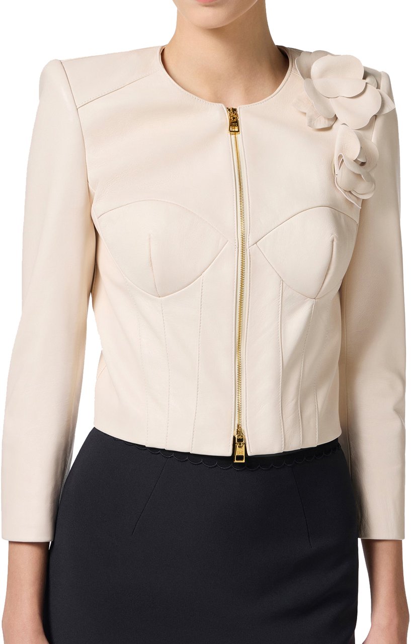 Elisabetta Franchi Coats Burro Beige