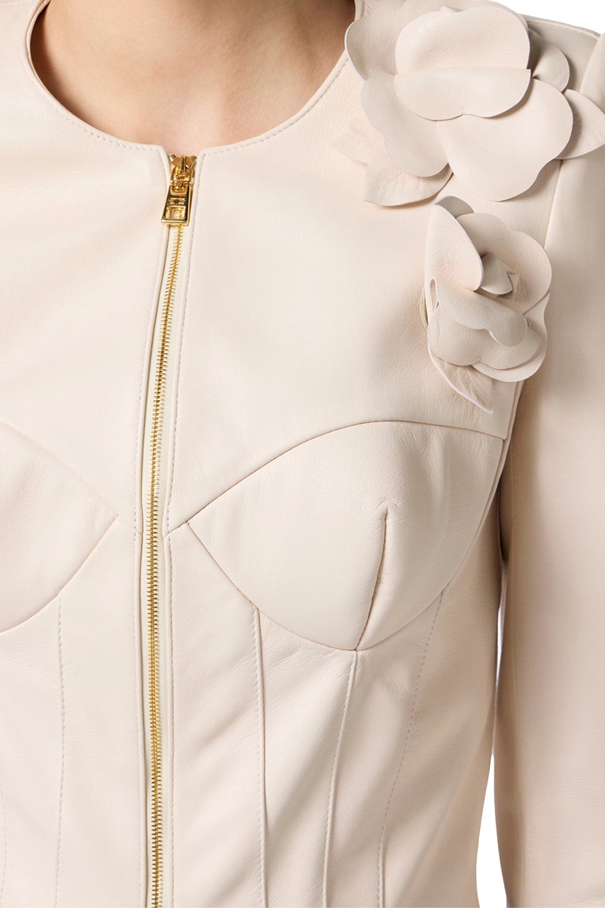 Elisabetta Franchi Coats Burro Beige