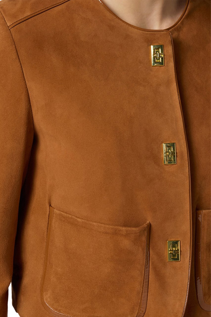 Elisabetta Franchi Jackets Brown Sugar Bruin
