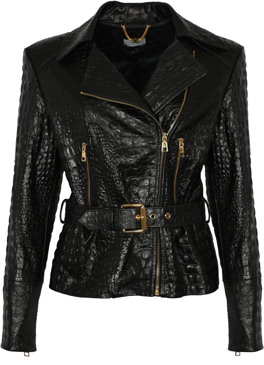 Elisabetta Franchi Jackets Black Zwart