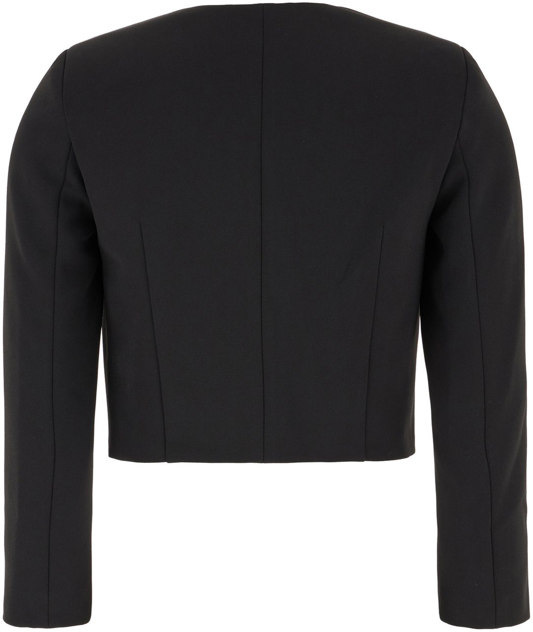 Elisabetta Franchi Elisabetta Franchi Black stretch polyester blazer Zwart