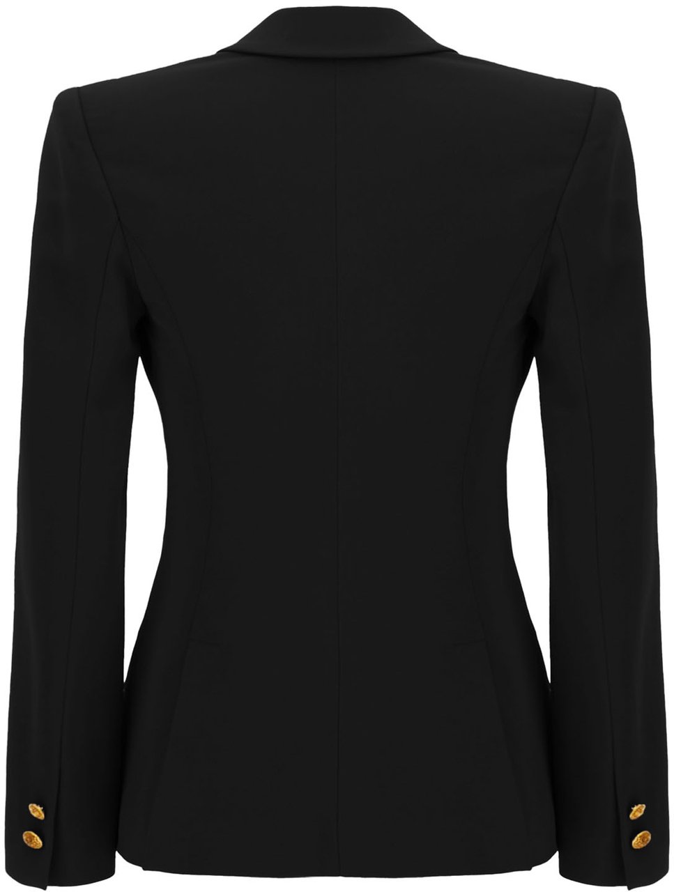 Elisabetta Franchi Elisabetta Franchi Black stretch viscose blazer Zwart