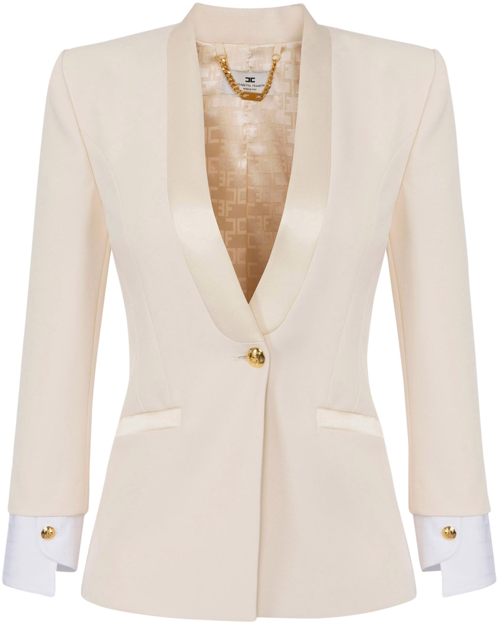 Elisabetta Franchi Jackets Burro Beige