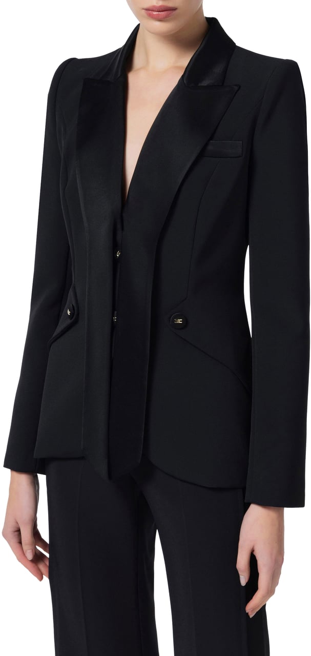 Elisabetta Franchi Jackets Black Zwart