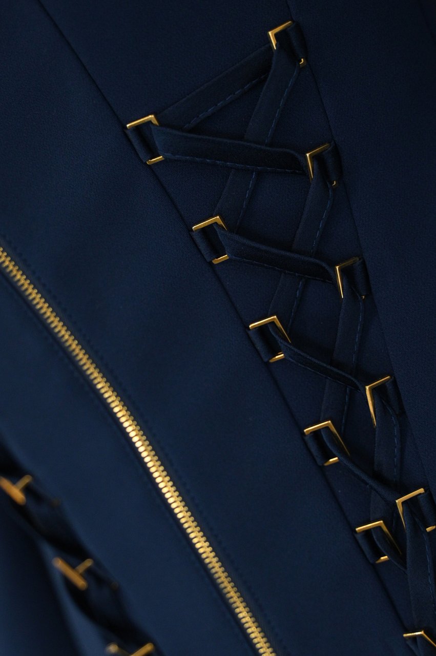Elisabetta Franchi Jackets Blue Blauw