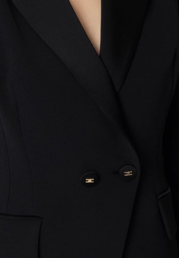 Elisabetta Franchi Jackets Black Zwart