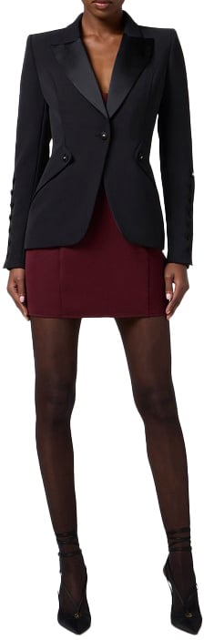 Elisabetta Franchi Blazers Black Zwart