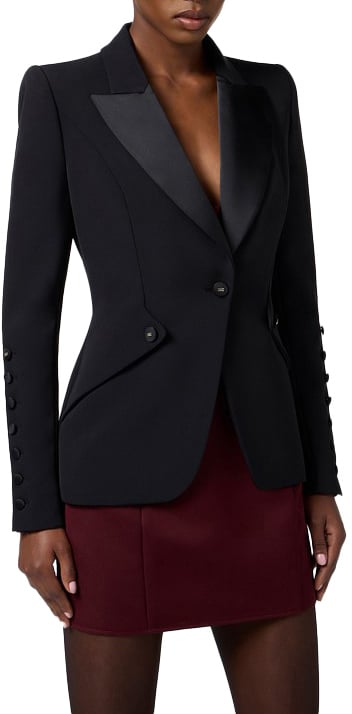 Elisabetta Franchi Blazers Black Zwart