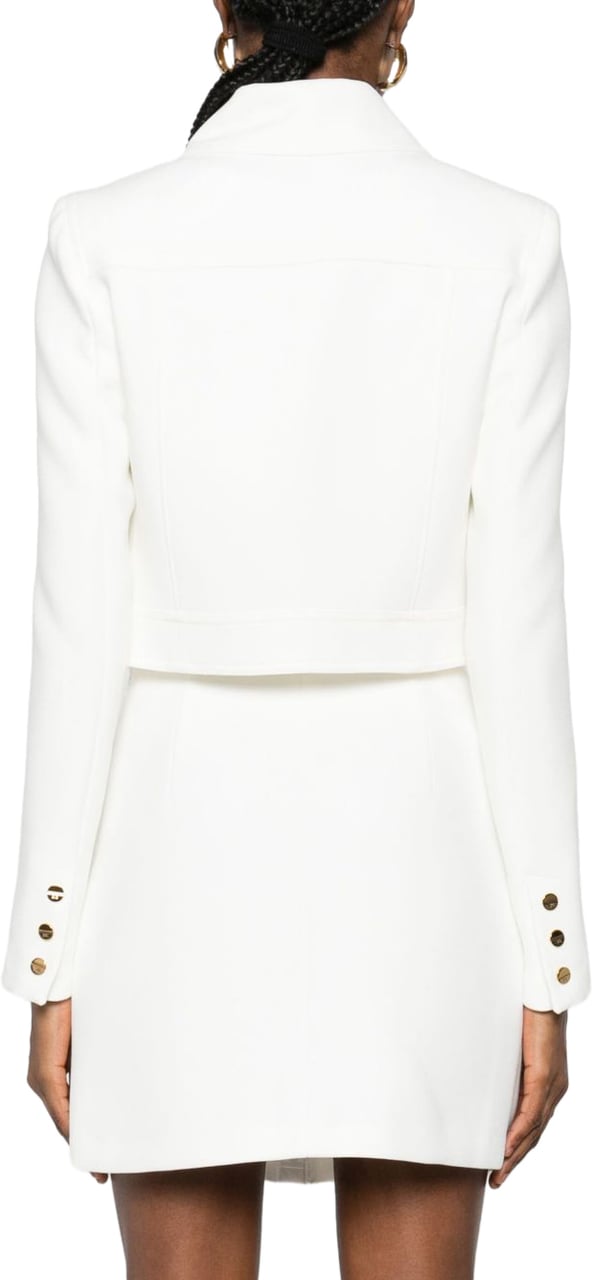 Elisabetta Franchi Jackets Ivory Wit