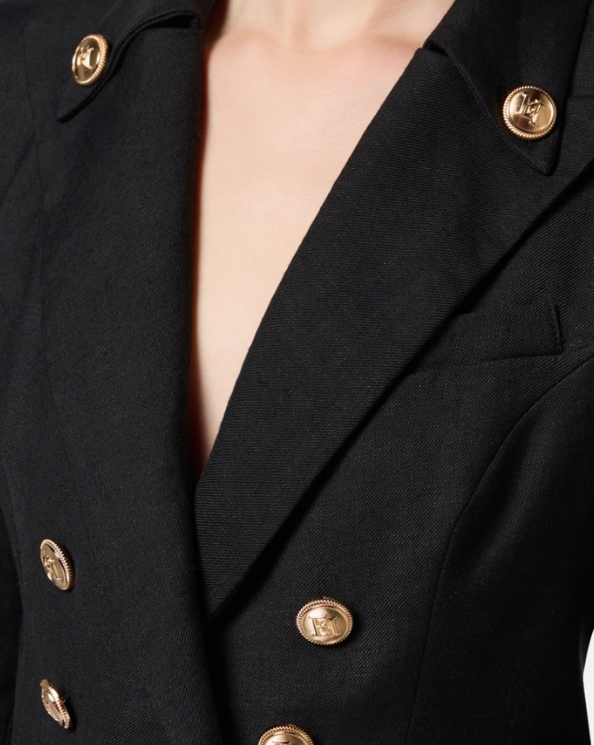 Elisabetta Franchi Jackets Black Zwart