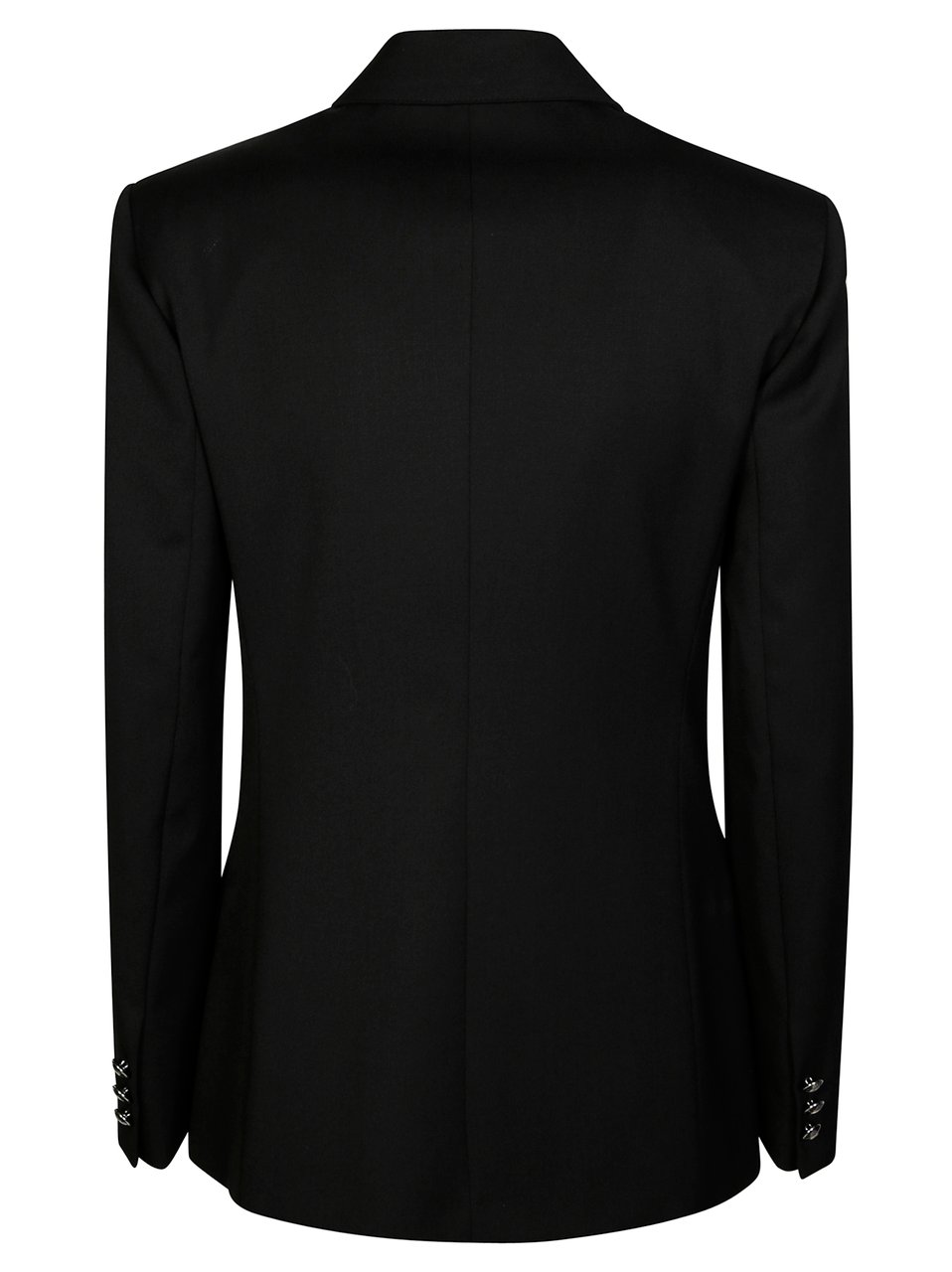 Elisabetta Franchi Tailored Double-Breasted Black Blazer Zwart