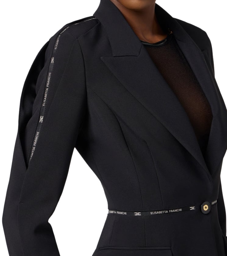 Elisabetta Franchi Jackets Black Zwart