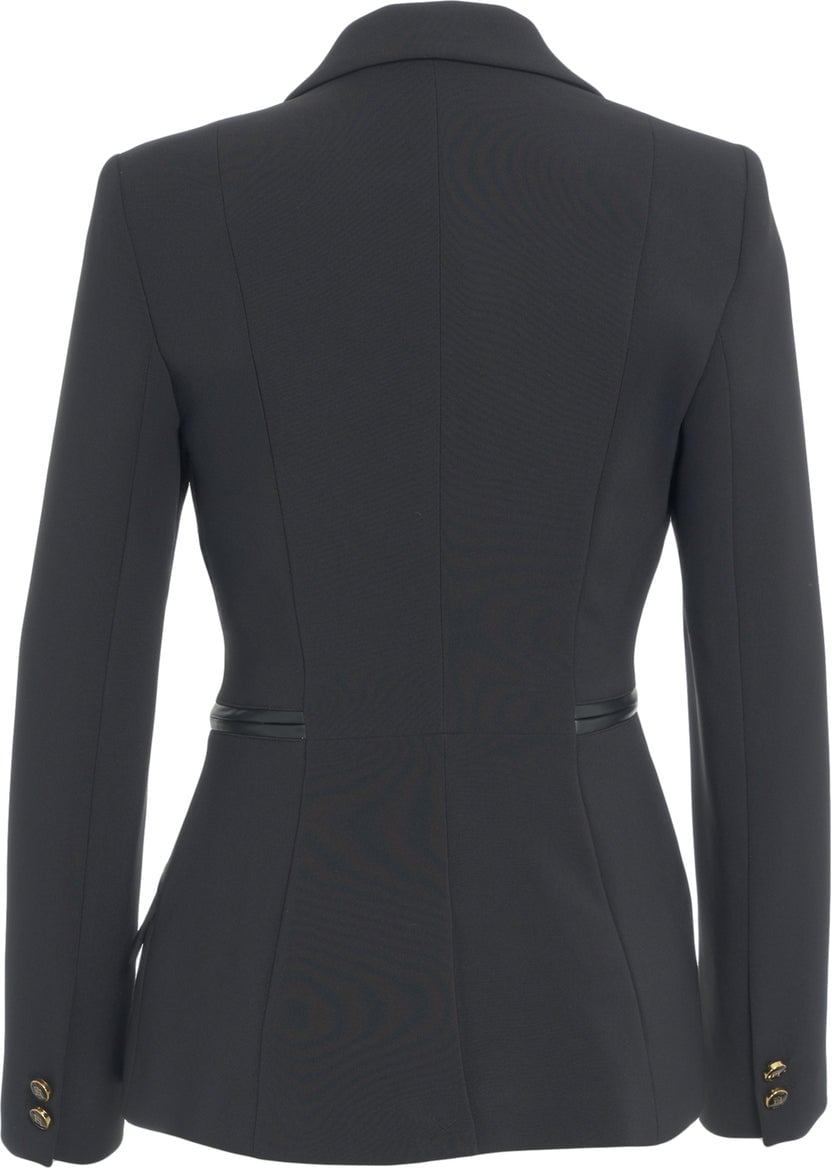 Elisabetta Franchi Double-breasted blazer Zwart