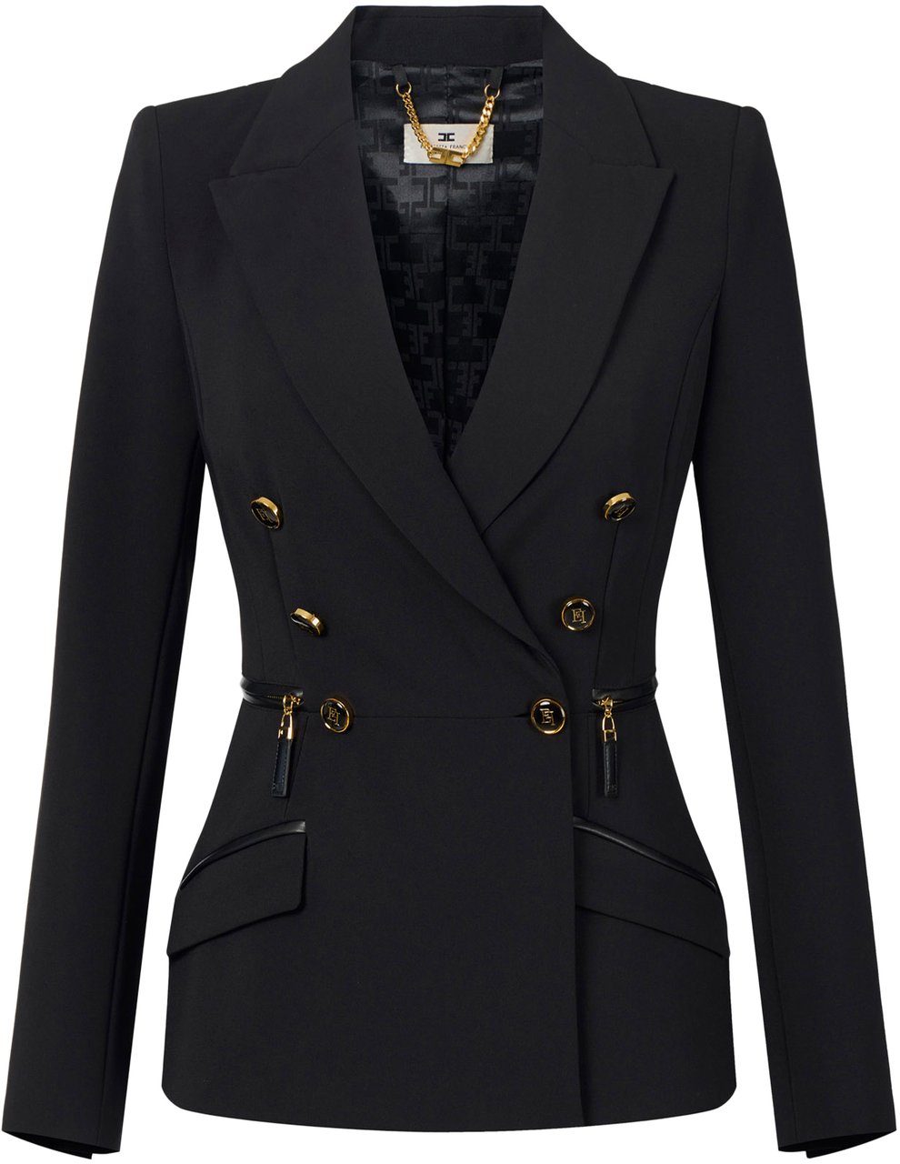Elisabetta Franchi Jackets Black Zwart