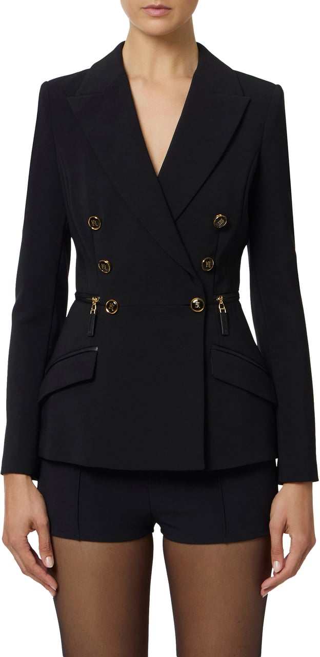 Elisabetta Franchi Jackets Black Zwart