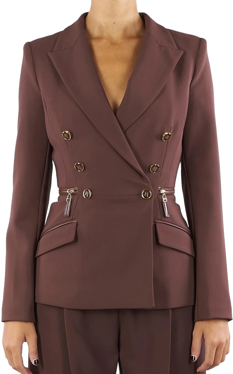 Elisabetta Franchi Jackets Coffee Bruin
