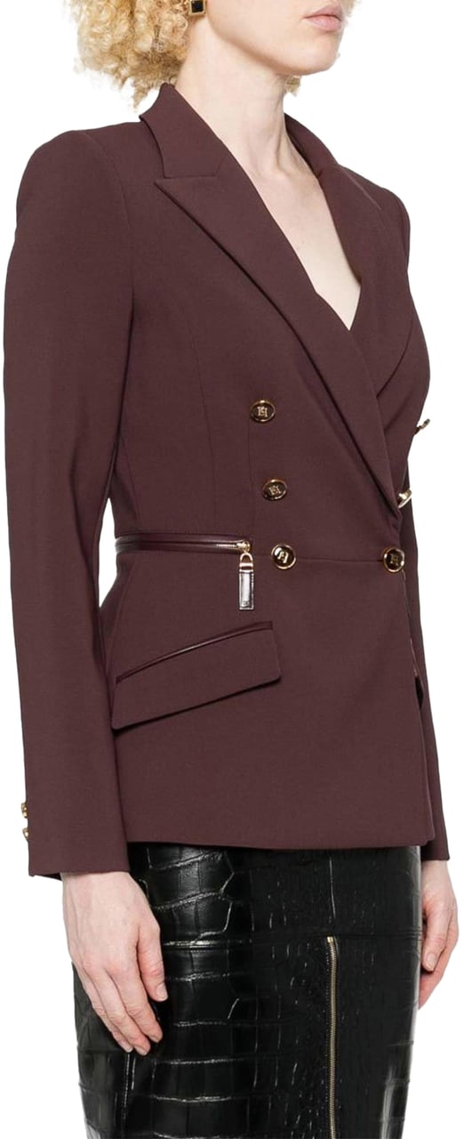 Elisabetta Franchi Jacket Maroon Maroon