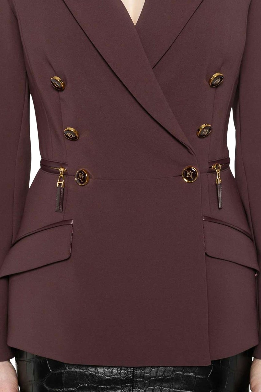 Elisabetta Franchi Jacket Maroon Maroon