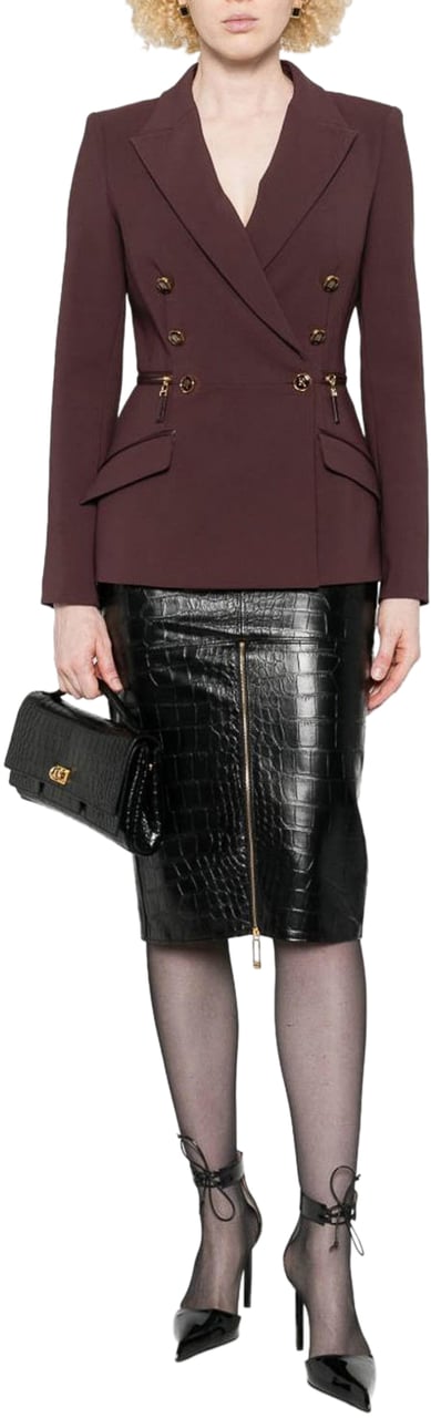 Elisabetta Franchi Jacket Maroon Maroon