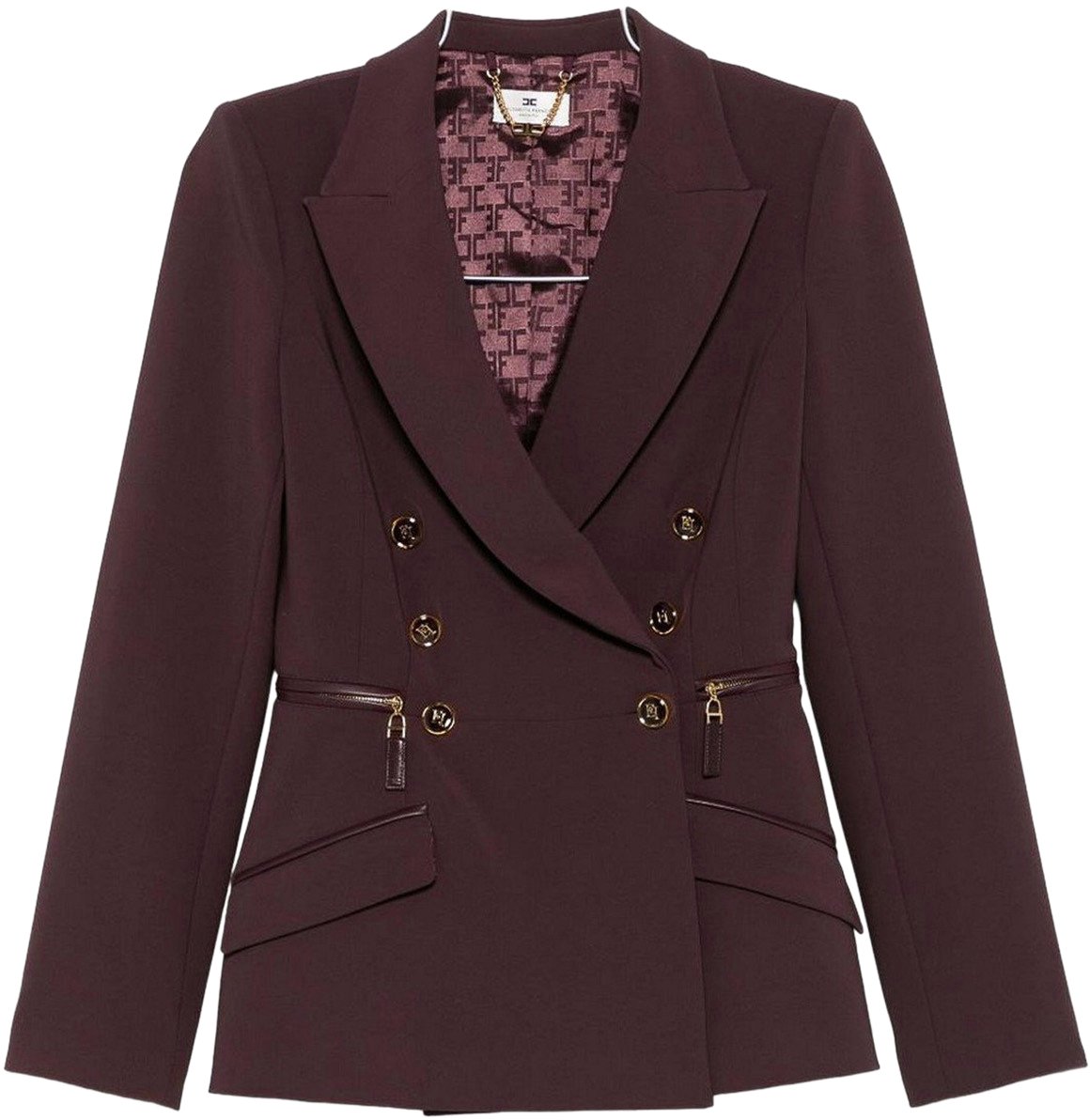 Elisabetta Franchi Jacket Maroon Maroon