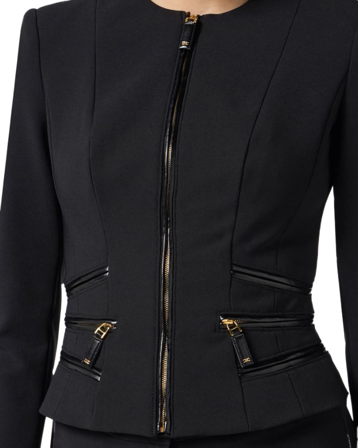 Elisabetta Franchi Jackets Black Zwart