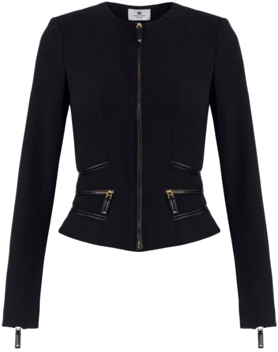 Elisabetta Franchi Jackets Black Zwart