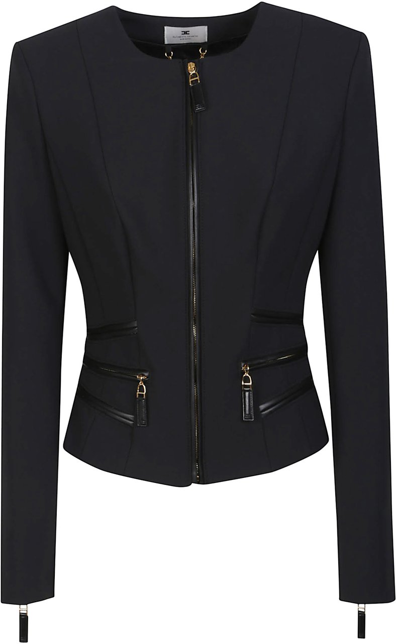 Elisabetta Franchi Jacket Black Zwart
