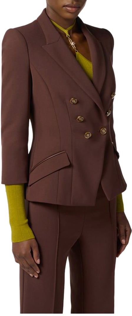 Elisabetta Franchi Blazers Brown Bruin
