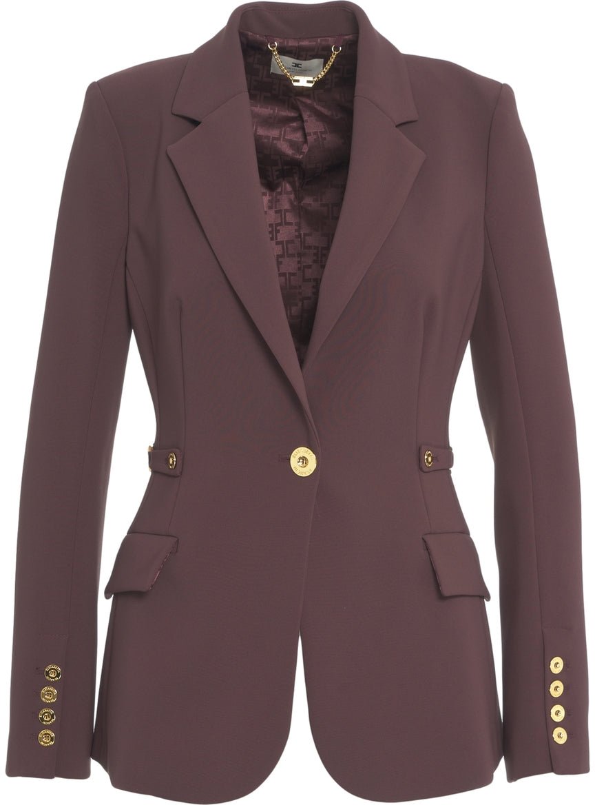 Elisabetta Franchi Crêpe blazer Rood