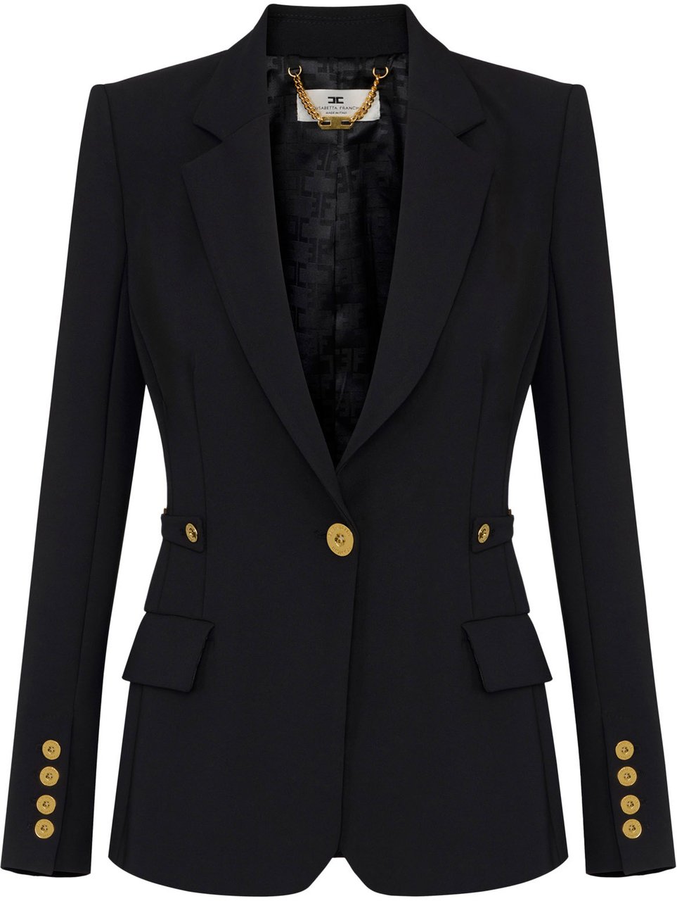 Elisabetta Franchi Jackets Black Zwart