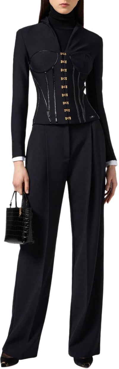 Elisabetta Franchi Jackets Black Zwart