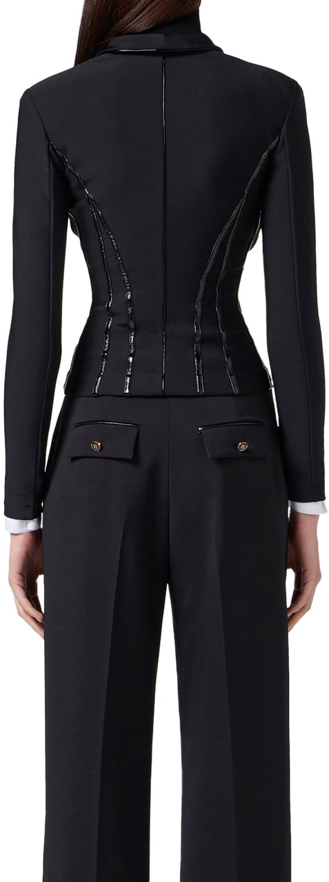 Elisabetta Franchi Jackets Black Zwart