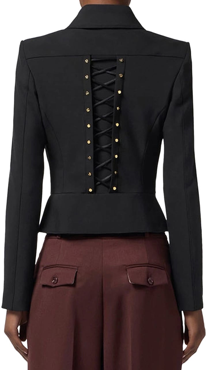 Elisabetta Franchi Jackets Black Zwart