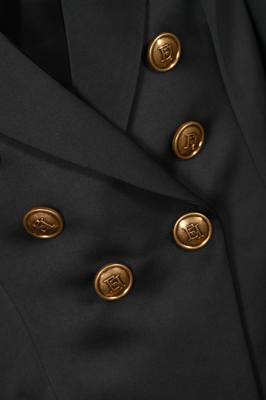 Elisabetta Franchi Jackets Black Zwart