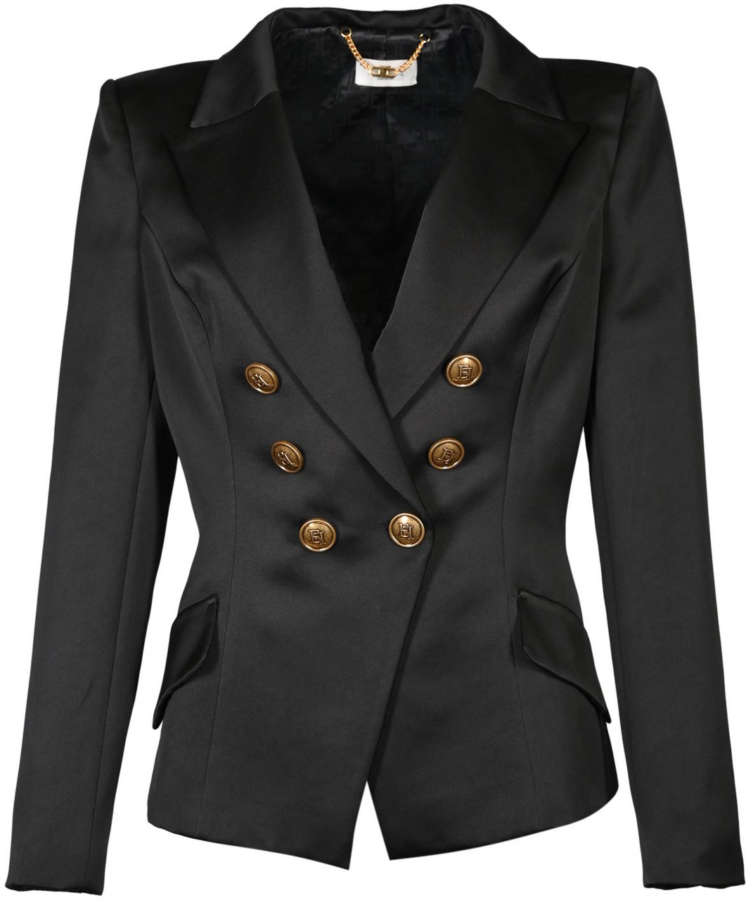 Elisabetta Franchi Jackets Black Zwart