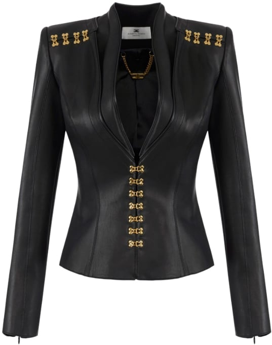 Elisabetta Franchi Jackets Black Zwart